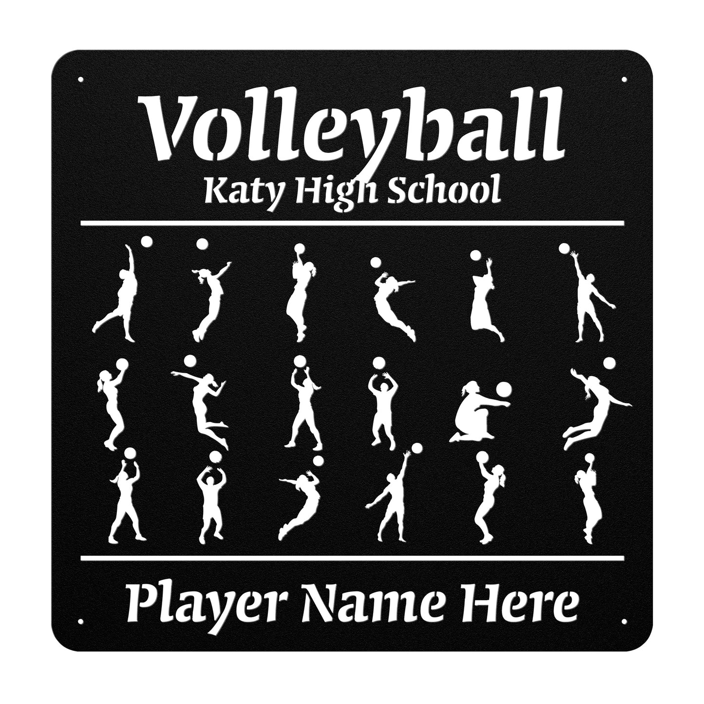 KHS - Volleyball Custom Mini Pics Sign