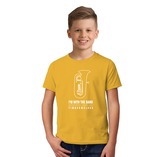 WCJH - I'M WITH THE BAND Youth Tuba Tee (13 color options)