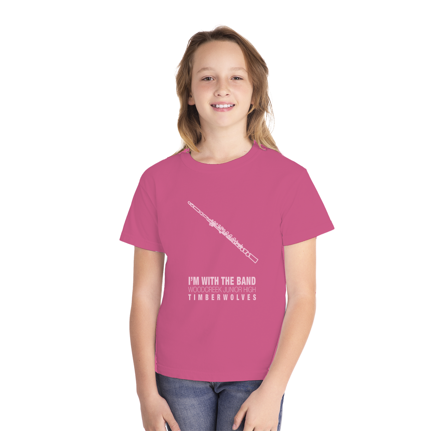 WCJH - I'M WITH THE BAND Youth Flute Tee (13 color options)