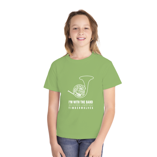 WCJH - I'M WITH THE BAND Youth French Horn Tee (13 color options)