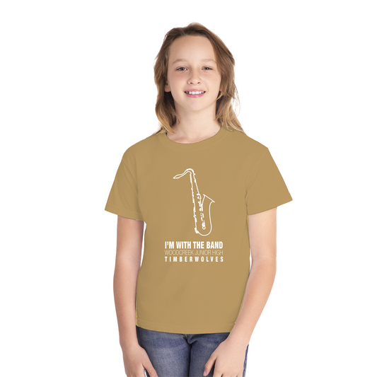 WCJH - I'M WITH THE BAND Youth Saxophone Tee (13 color options)