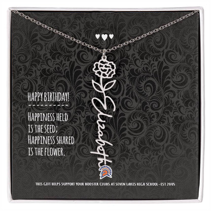 SLHS - Birthday Flower Drop Necklace