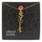 KHS - Birth Flower Drop Necklace