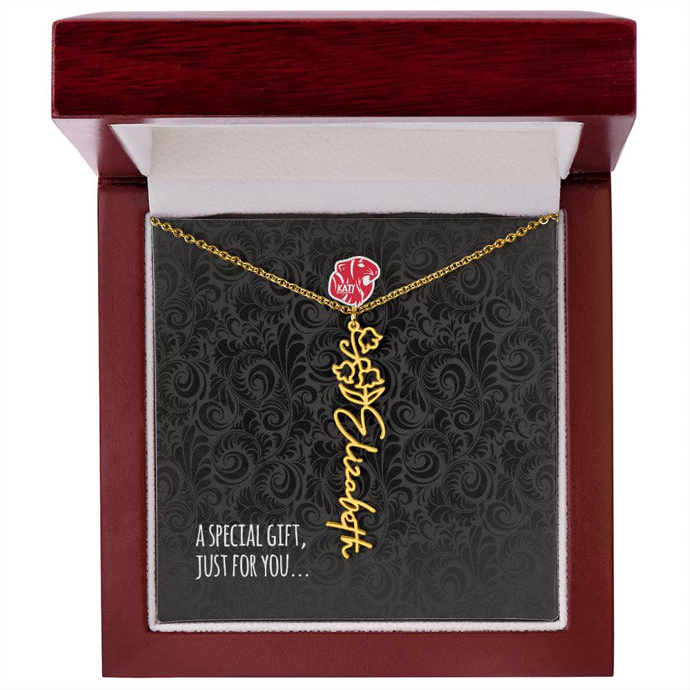 KHS - Birth Flower Drop Necklace