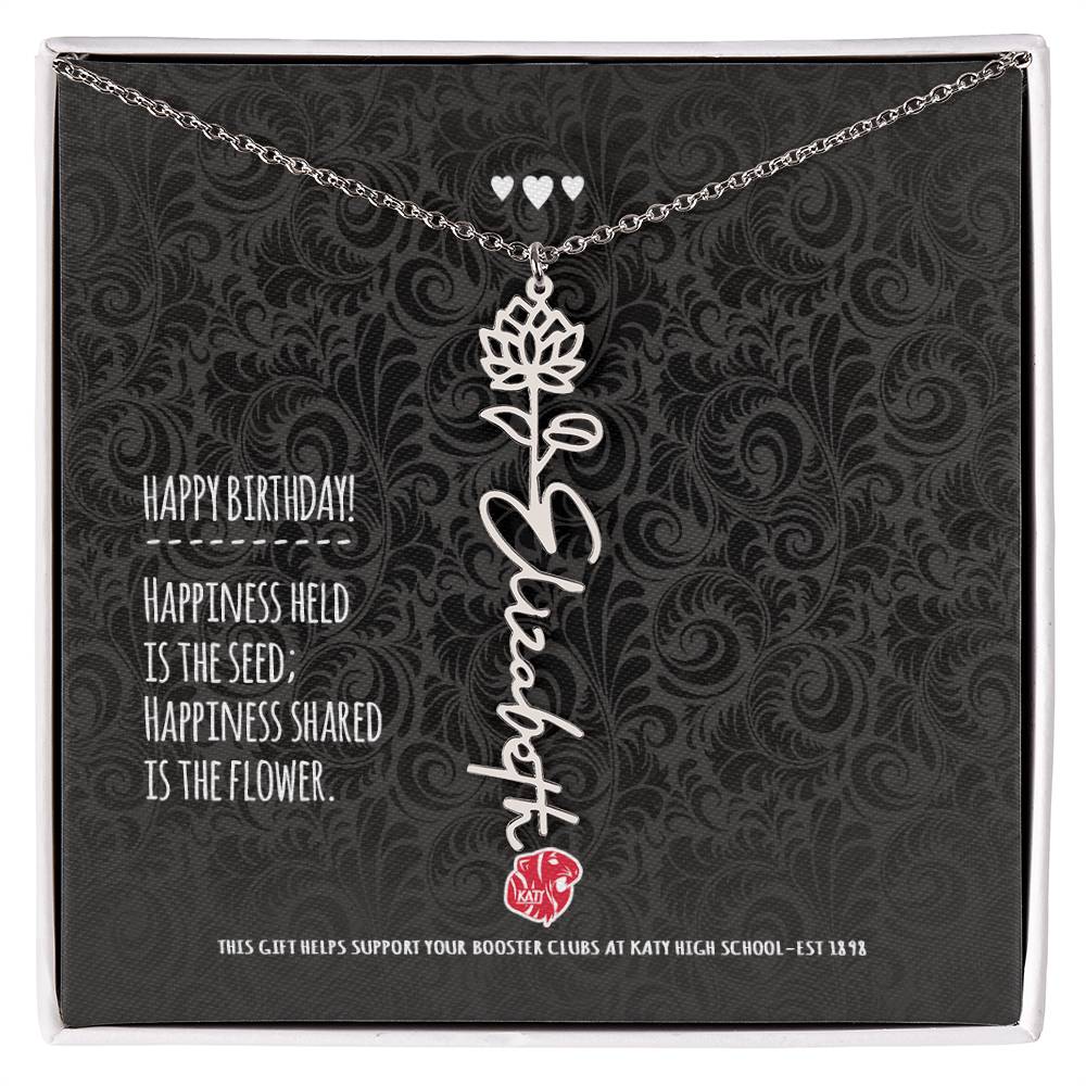 KHS - Birthday Flower Drop Necklace