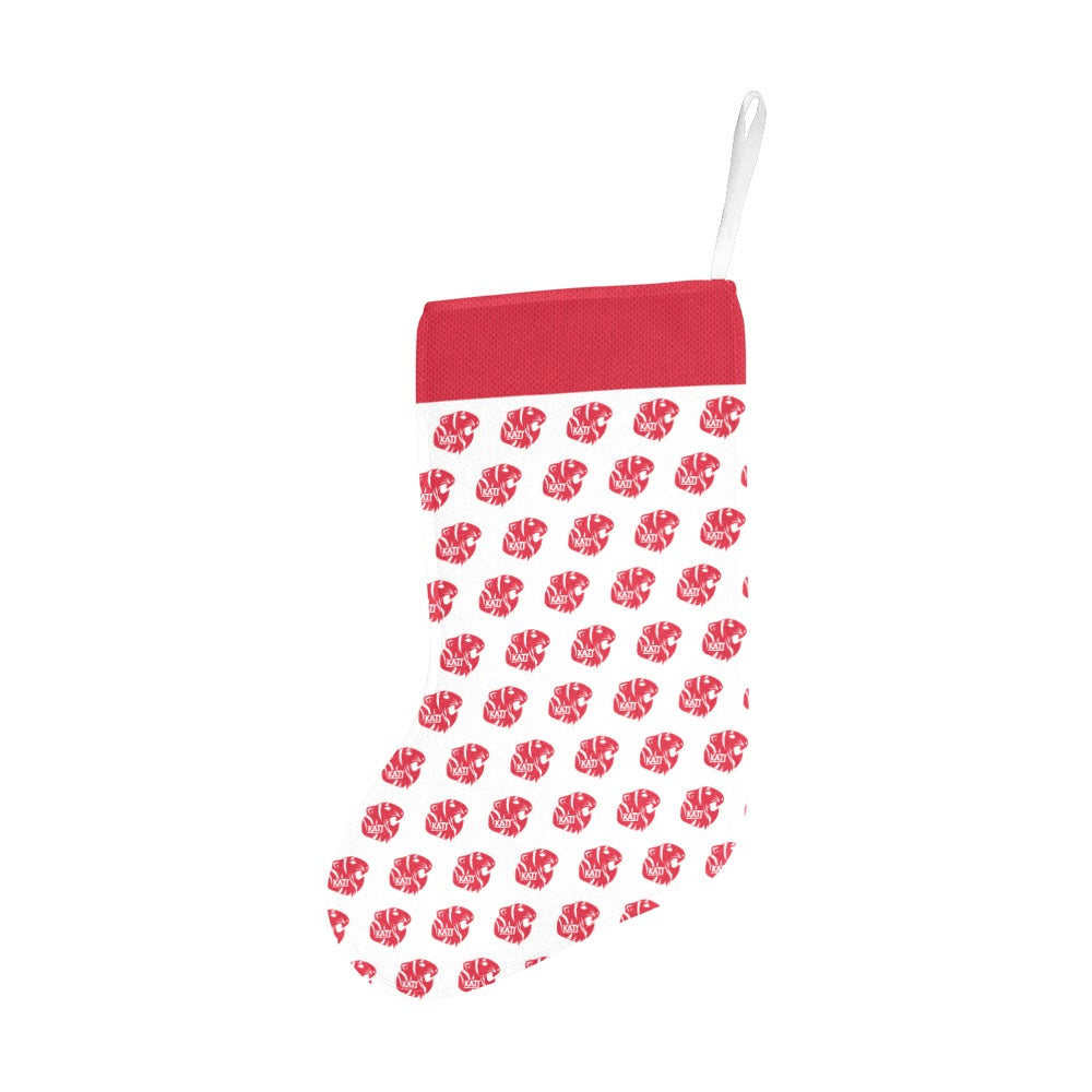 KHS - Christmas Stocking, Red/Red Logos Christmas Stocking (Without Folded Top)