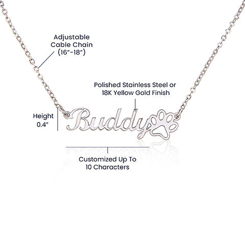 CRHS - Pet Paw Necklace