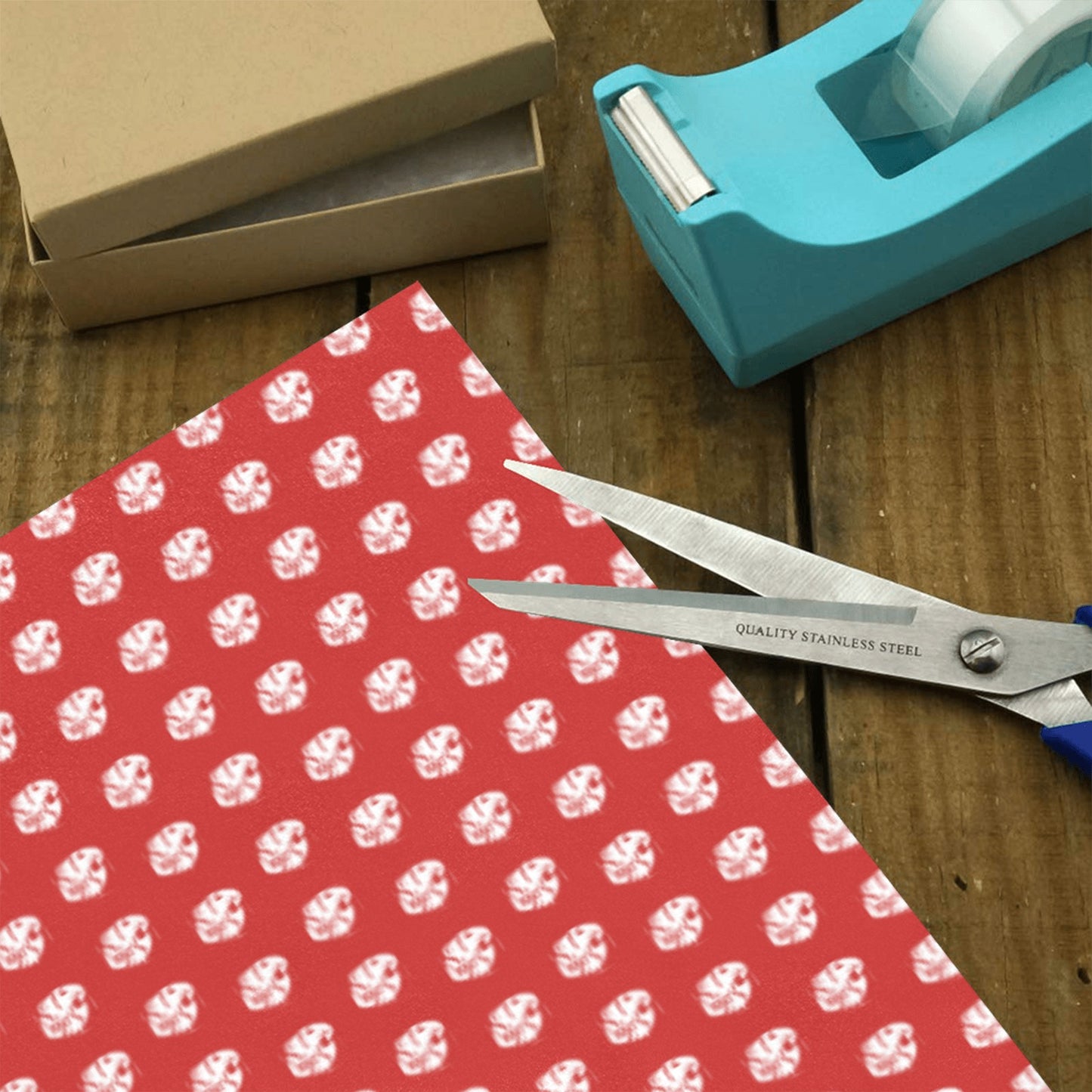 KHS - Wrapping Paper, Red/White, 5 Rolls, 58"x 23"