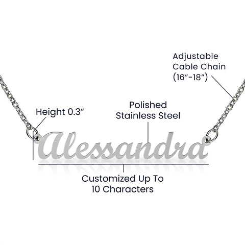 Tompkins HS Custom Name Necklace