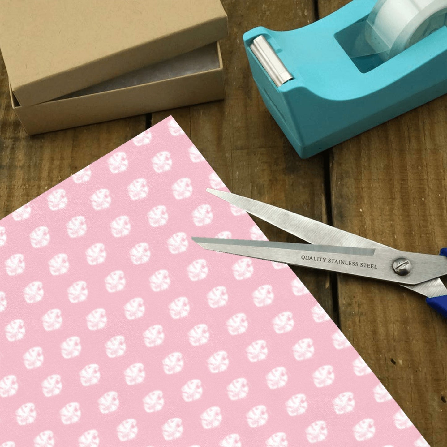 KHS - Wrapping Paper, Pink/White, 5 Rolls, 58"x 23"