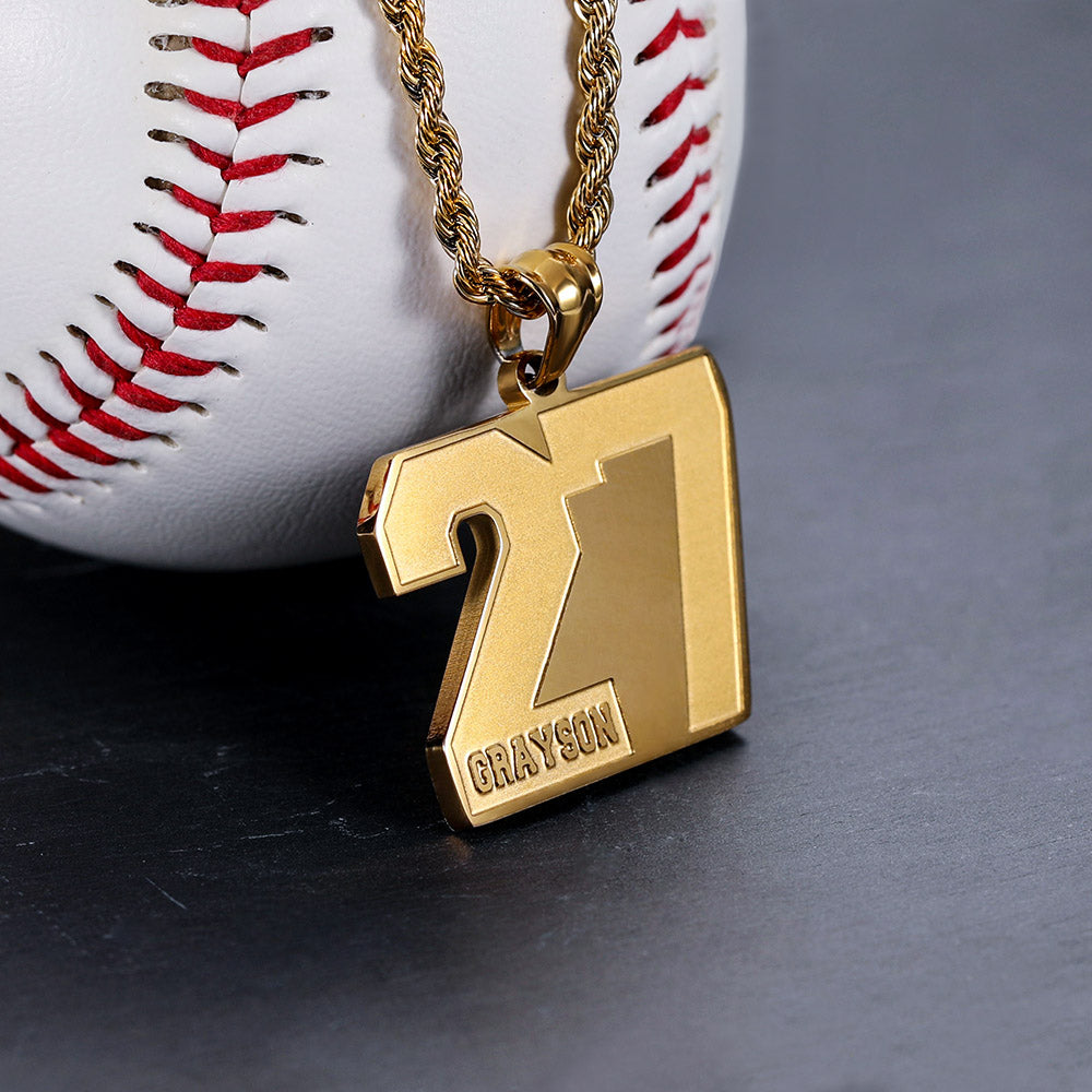 KHS - Personalized Sports Number Necklace