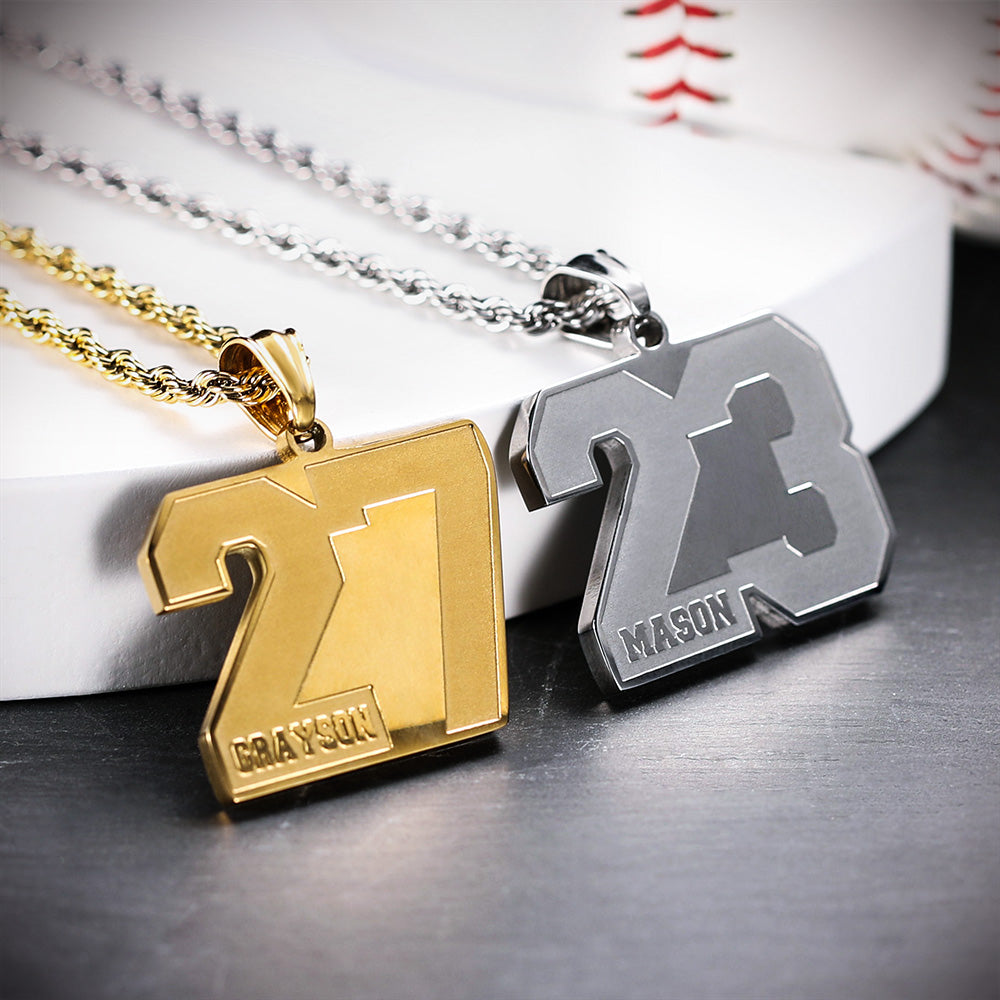 KHS - Personalized Sports Number Necklace