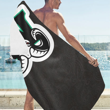 MCHS - Logo Beach Towel, Black