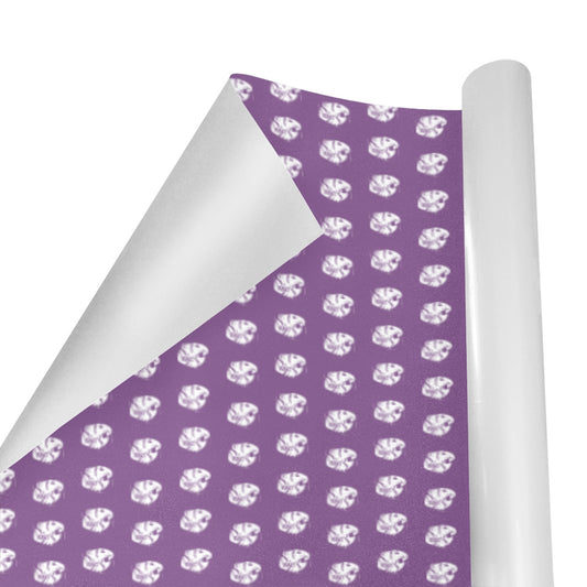 KHS - Wrapping Paper, Grape/White, 5 Rolls, 58"x 23"