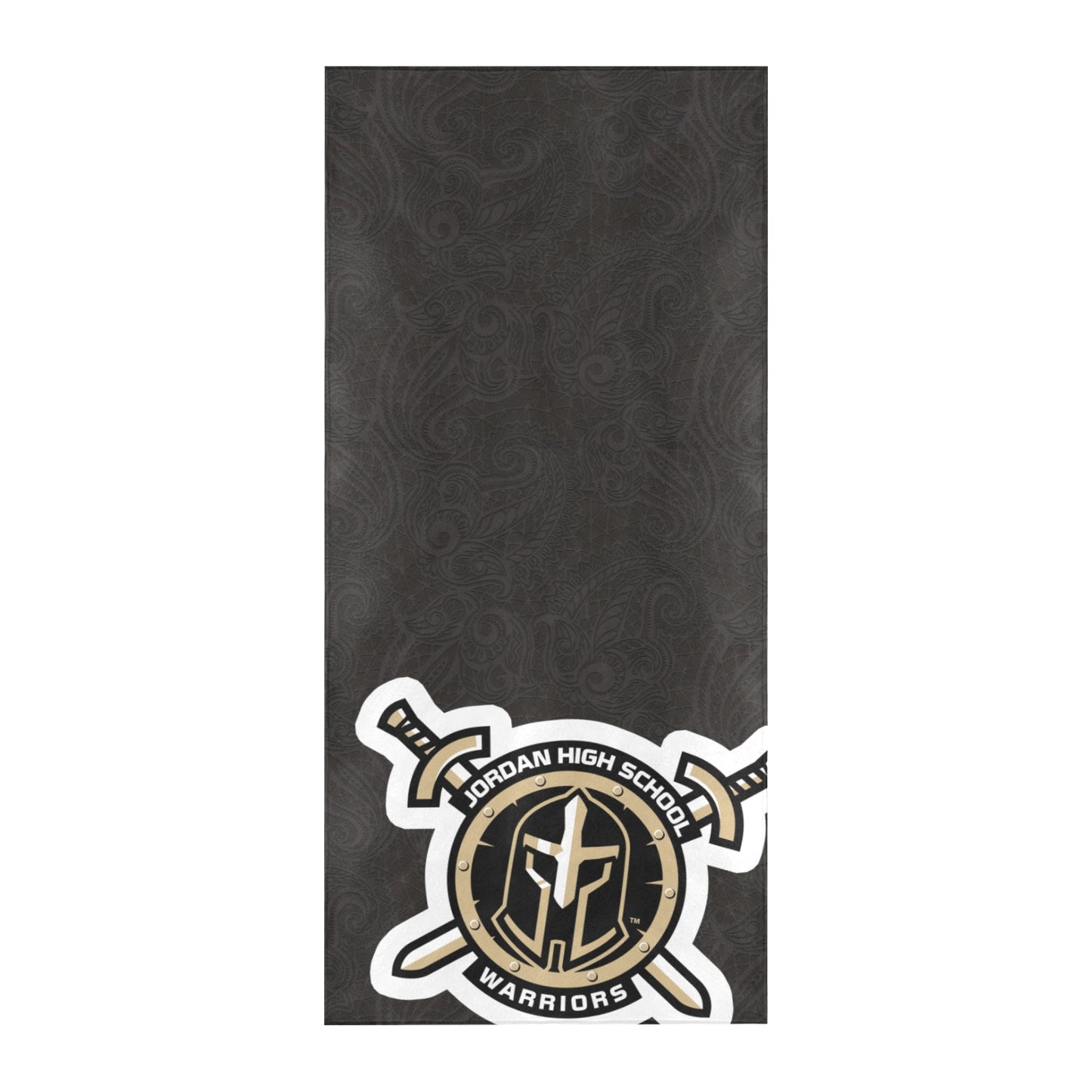 JHS - Logo Beach Towel, Black