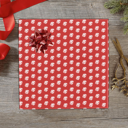 KHS - Wrapping Paper, Red/White, 5 Rolls, 58"x 23"