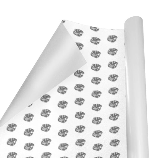 KHS - Wrapping Paper, White/Gray, 5 Rolls, 58"x 23"