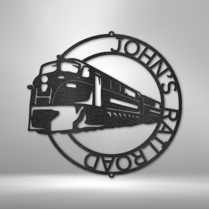 TP&A - Modern Train Ring Metal Sign