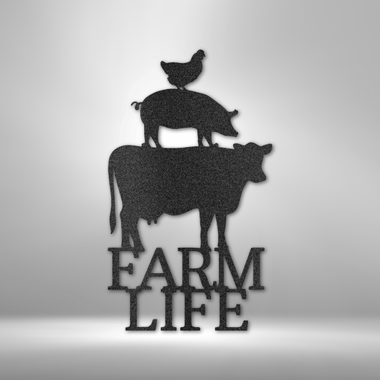 FFA/Ranch - Farm Life Animals Metal Sign