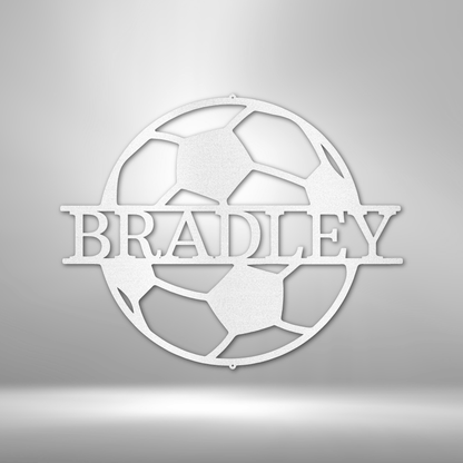 Soccer - Soccer Ball Metal Sign