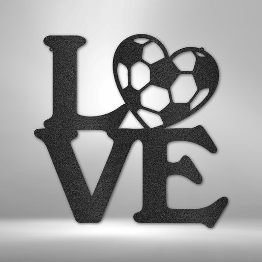 Soccer - Soccer Love Metal Sign