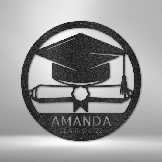 Metal Sign - Diploma Monogram