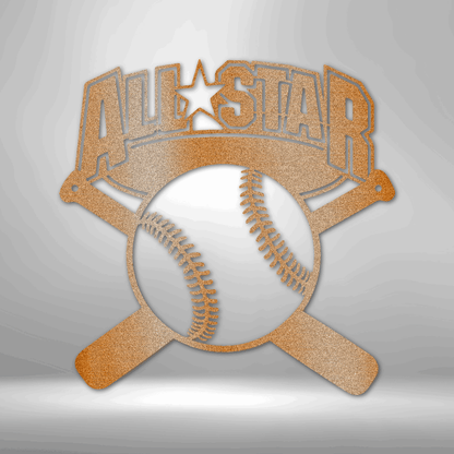 Baseball/Softball - All Star Metal Sign