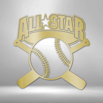 Baseball/Softball - All Star Metal Sign