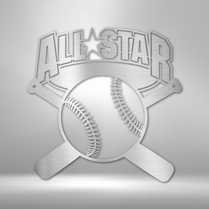 Baseball/Softball - All Star Metal Sign