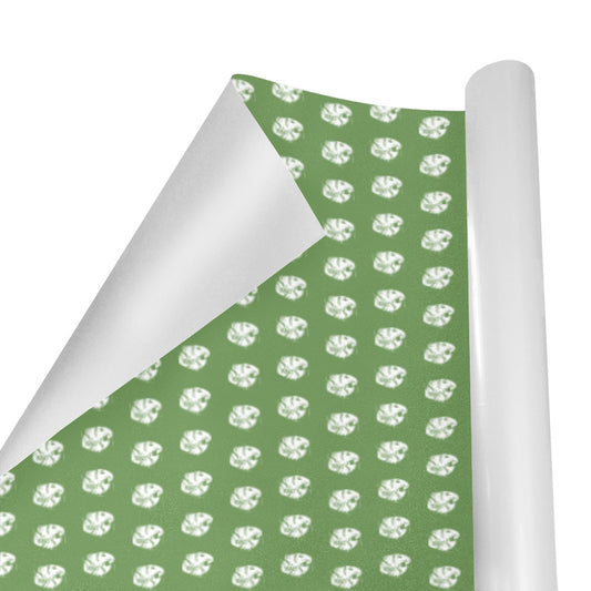 KHS - Wrapping Paper, Green/White, 5 Rolls, 58"x 23"